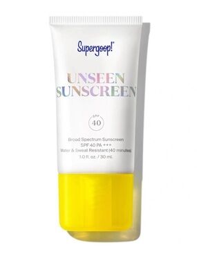 Supergoop! Unseen Sunscreen SPF 40 - White Tube with Yellow Cap